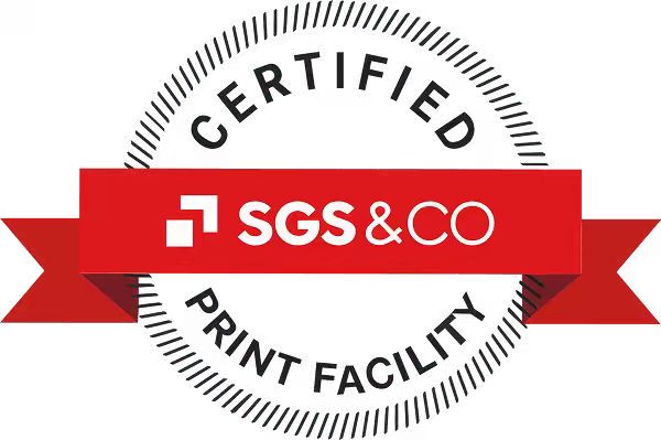 SGS&CO Certified Print Facility 标识